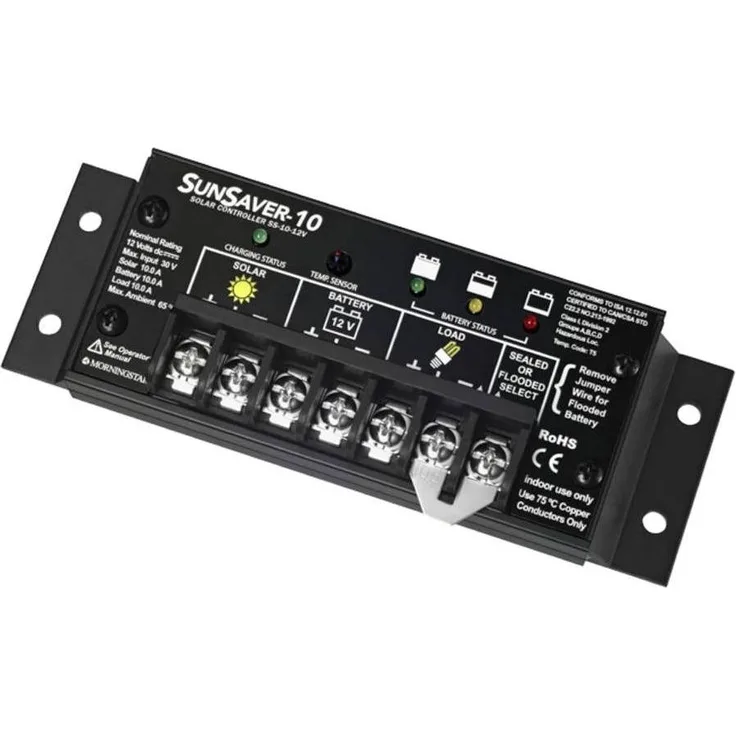 Morningstar Sunsaver SS-10, 12V PWM Laderegler mit 10A max. Ladestrom, kompakt und effizient
