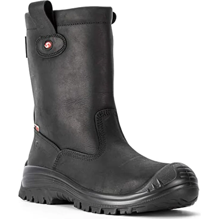 Sixton Peak Werklaars Montana S3 Sicherheitsschuhe, Schwarz, wasserdicht, mit Wollfutter, ESD-zertifiziert, Größe 43 – Bild 1