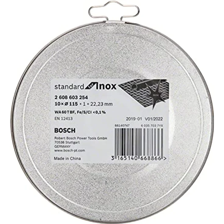 Bosch Professional Trennscheibe gerade Standard für Inox - Rapido WA 60 T BF, 115 mm, 10-er Pack, 2608603254 – Bild 3