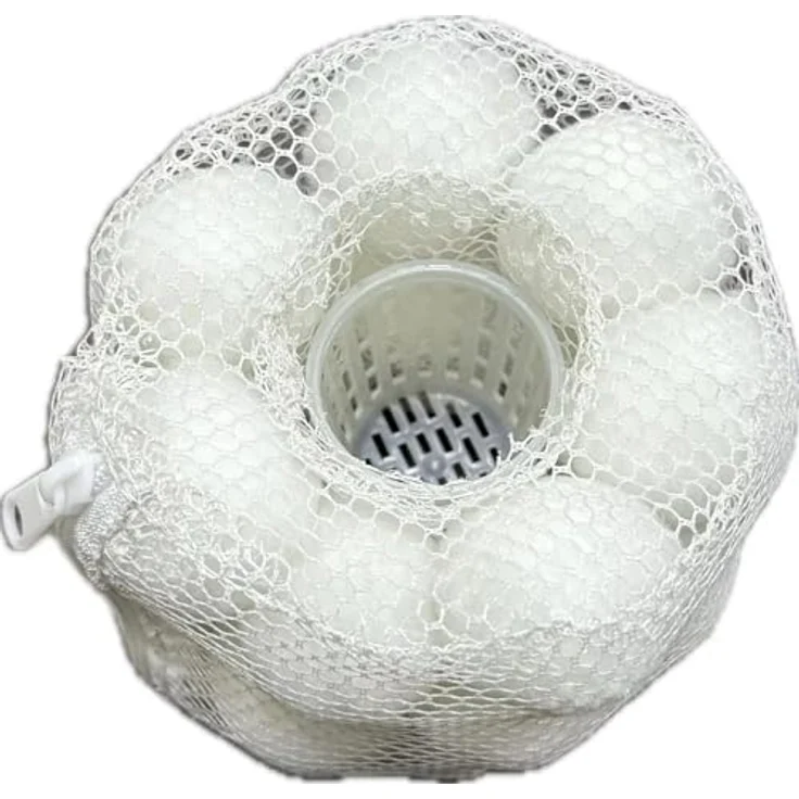 COIL Pool Filterbälle, Ökologischer Wasserfilter, Kompatibel mit Typ VI Bestway und Intex Typ S1, 20 Stück, Wiederverwendbar, Weiß – Bild 2