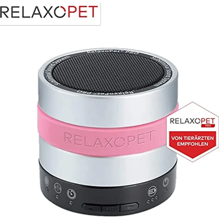 RelaxoPet Pro, Tierentspannungs-Trainer, Beruhigung für Katzen, hochfrequente Klangwelten zur Entspannung, TÜV Zertifiziert, Bekannt aus 'Die Höhle der Löwen', rosa - Preisvergleich – Bild 4
