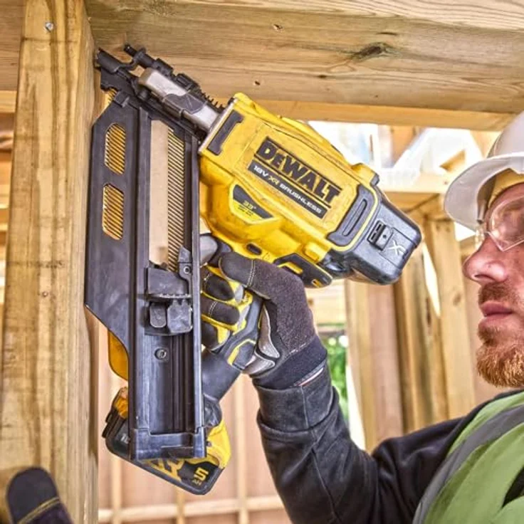Dewalt DCN930N, 18V Akku-Nagler für Nägel von 50-90 mm, ohne Akku und Ladegerät, optimiertes Design für Schrägaufnahmen – Bild 5