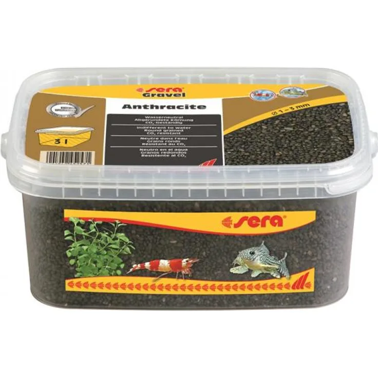 sera Gravel Anthracite Ø 1 - 3 mm 3 l