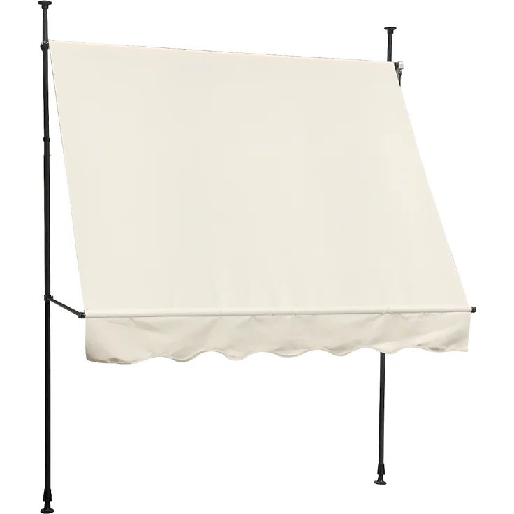 SVITA Klemmmarkise 200x120cm 180g-m² Balkonmarkise Sonnenschutz Markise Beige