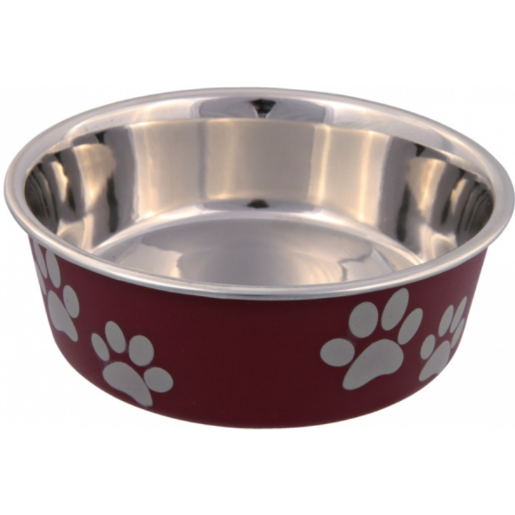 Trixie Edelstahlnapf mit Kunststoffmantel 0,45 l/ø 14 cm