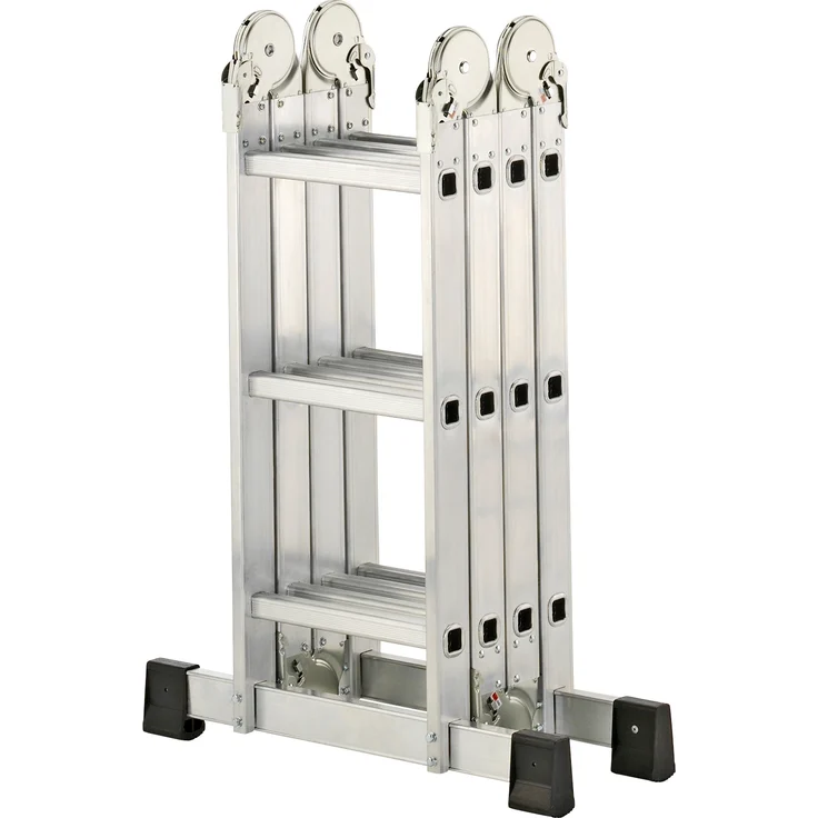 Hailo M60, Aluminium-Universalleiter, 4x3 Sprossen, mit Plattform – Bild 5