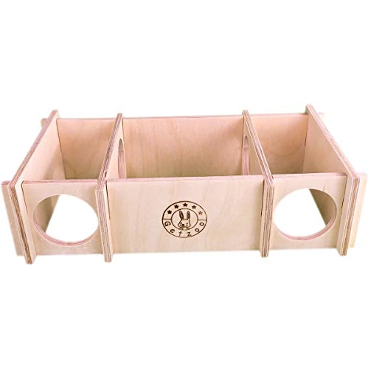 Getzoo Wohnlabyrinth Samy, 28 x 14,5 cm, Dreikammersystem mit abnehmbarem Dach, ideal für Farbmäuse & Zwerghamster – Bild 3