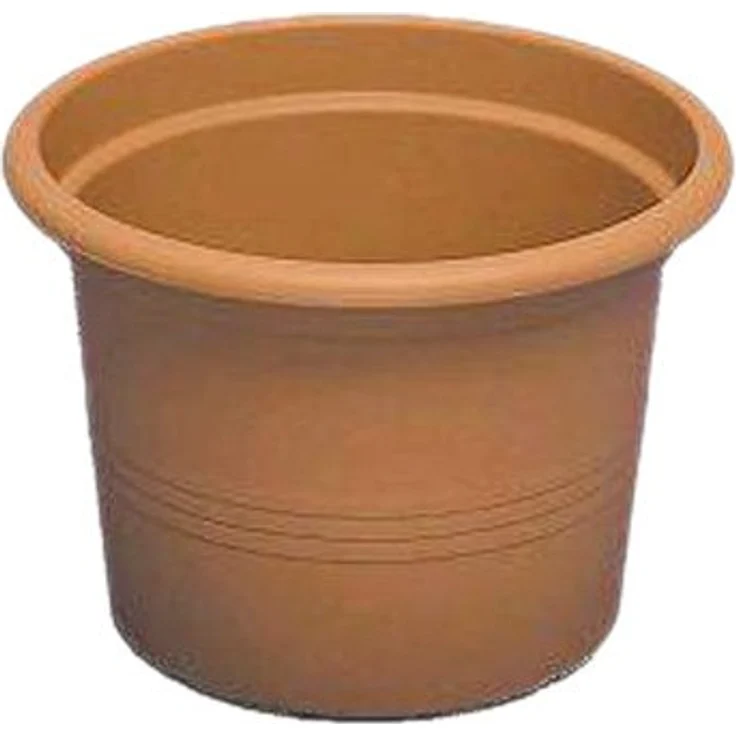 GAUTZSCH Cilindro Pflanzkübel, terracotta, 49x70cm, Polypropylen, montiert – Bild 2
