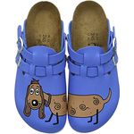 BIRKENSTOCK Professional Kay, Zuecos Mujer, Azul-Blau (Dog Blue Background), 39 EU - Preisvergleich