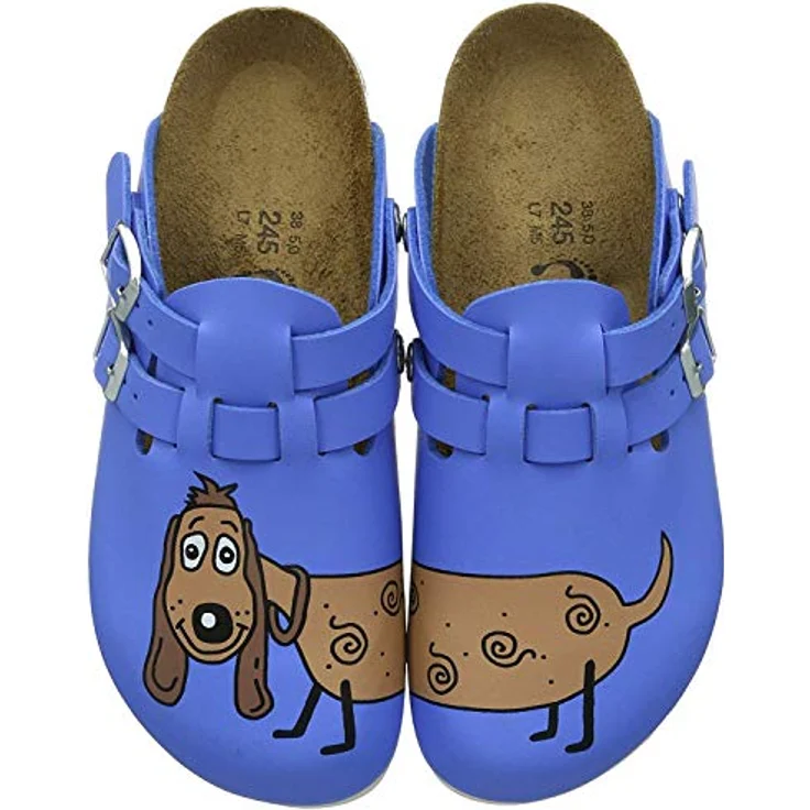 BIRKENSTOCK Damen Kay Birko-Flor Clogs, 38 EU Schmal, Blau Dog Blue – Bild 1