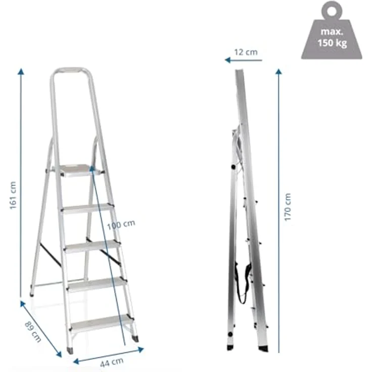 Hjh Office, Leiter, SOLID III (Plattformleiter, 44 cm) – Bild 6