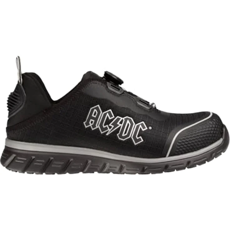 Safety Jogger AC/DC Sneaker Ligero2, Sicherheitsschuhe S1P mit TLS-Verschluss, schwarz/silber, Größe 45 – Bild 1