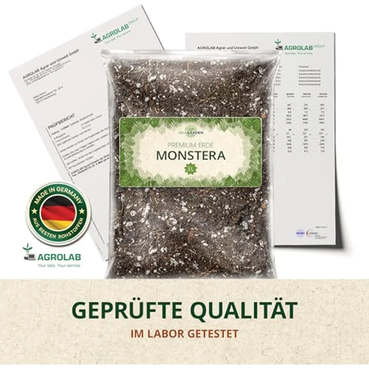 OraGarden Substrat Erde für Monstera, Blumenerde, Karnivorenerde Spezial Premium (3L) – Bild 6