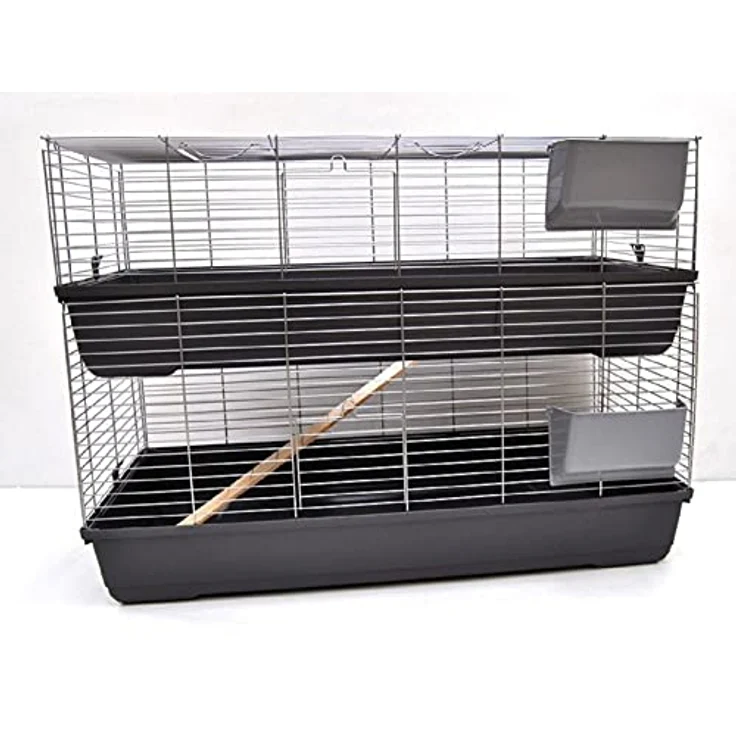 Ollesch Meerschweinchenkäfig Hasenkäfig Doppelkäfig Käfig 1,2 Meter – Bild 3