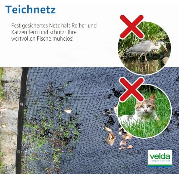 Velda Abdecknetz 2 x 3 m für Teiche – Bild 6