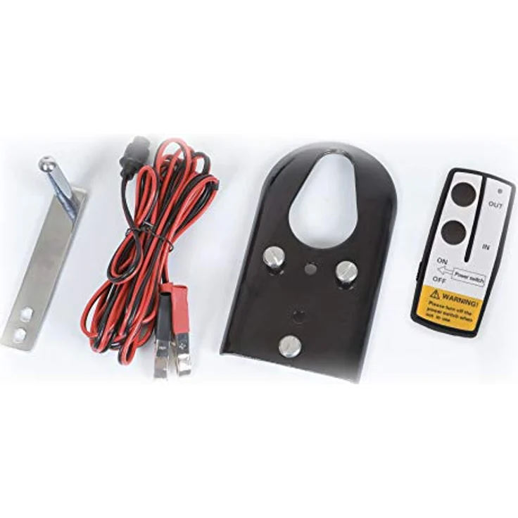 RIBITECH 4277 Seilwinde für Auto, 5 t, vorwärts und rückwärts, 12 V, schwarz – Bild 4