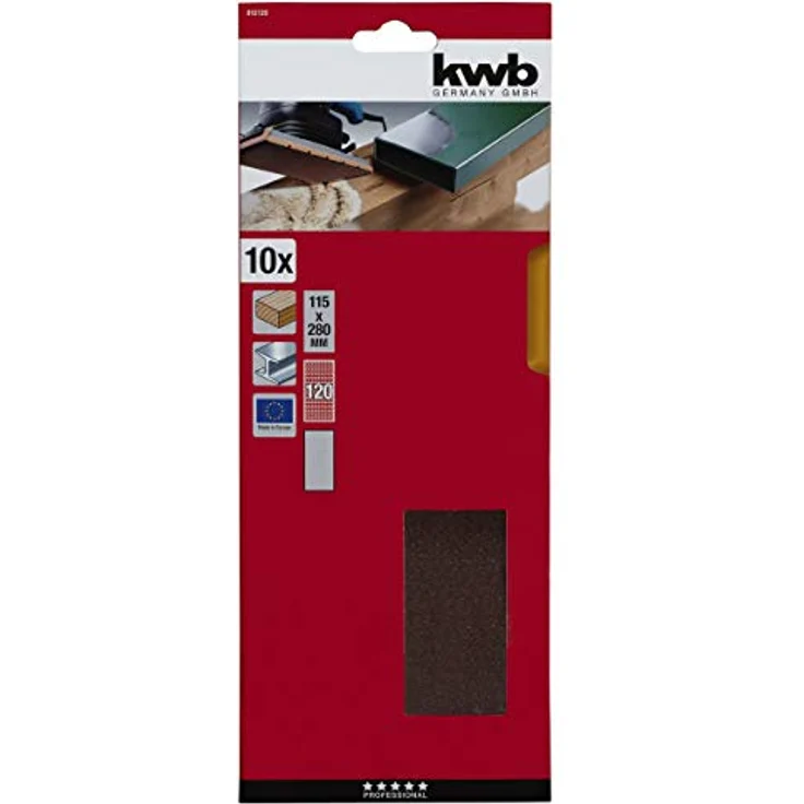 KWB Schleifstreifen HOLZ & METALL, Korund, 115 x 280 mm, 120 - 812120 - Preisvergleich – Bild 2