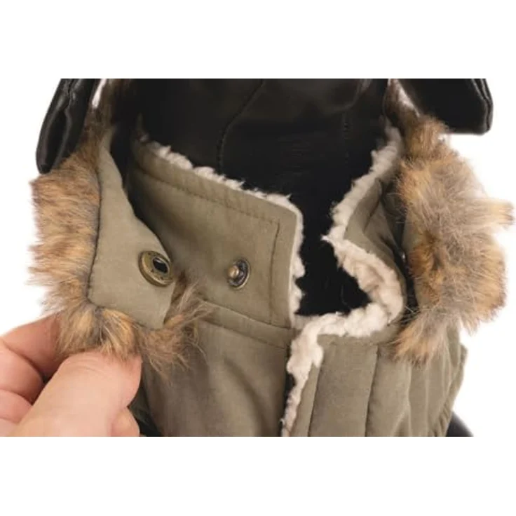 Designed by Lotte Hundemantel Philos (XXL, wasserfest, Schafsfell, Knebelknöpfe), Hundebekleidung – Bild 5
