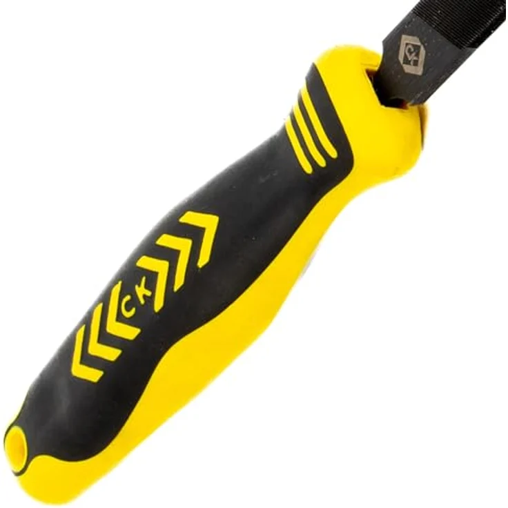 C.K Werkstattfeile flach 150 mm, Kohlenstoffstahl mit ergonomischem Griff, Hieb 2 – Bild 2