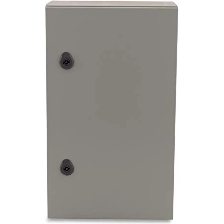 BOXEXPERT Verteilerkasten außen IP66, Stahlblech 600x400x200mm, wasserdicht und schlagfest, grau, für Industrie und Außenbereich – Bild 3
