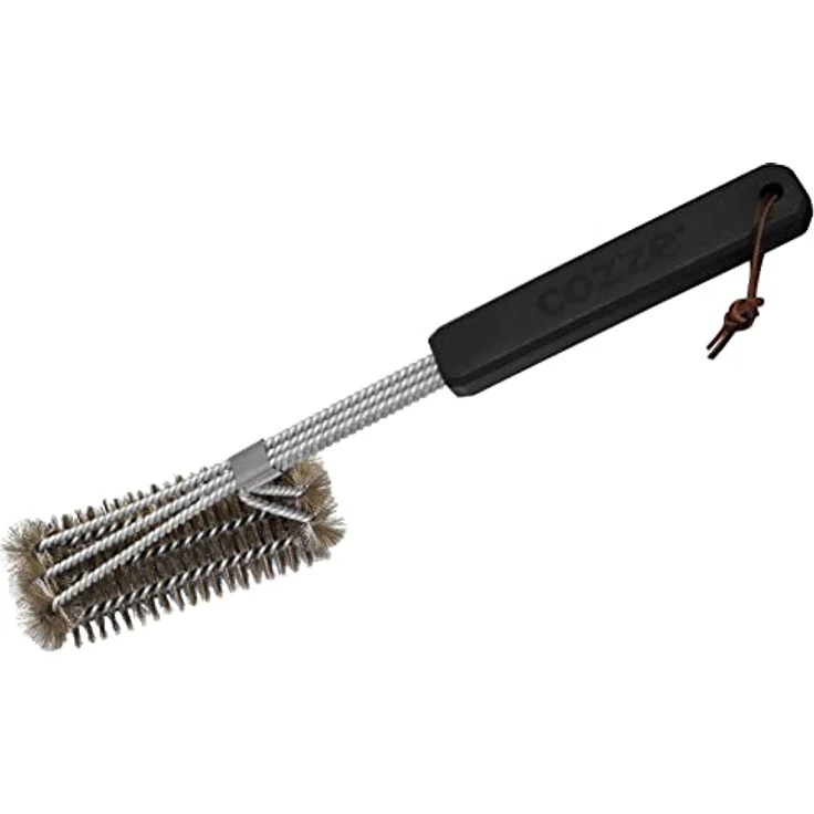 Cozze® Stahlbürste 11,5x3x40 cm mit PP-Griff – Bild 1