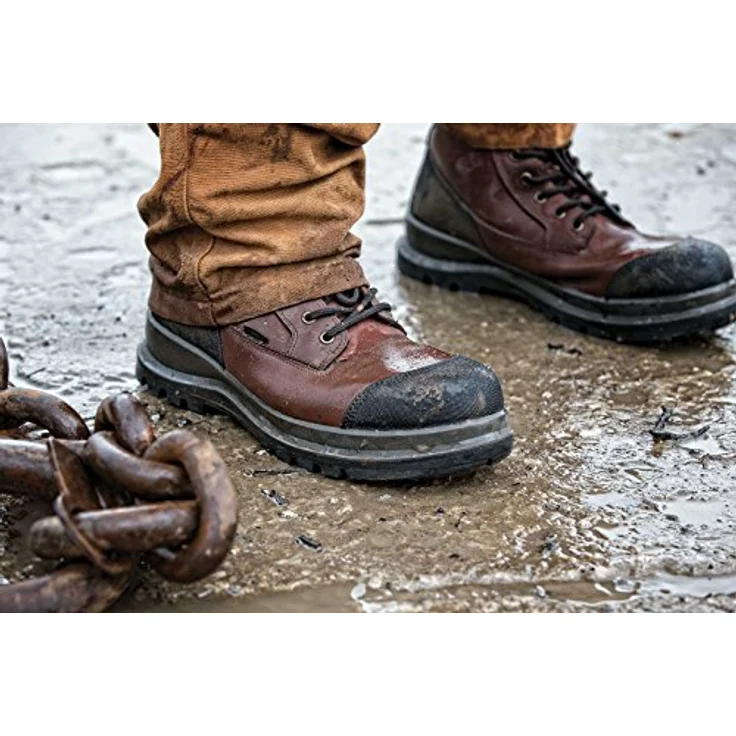 Carhartt DETROIT HIGHBOOT BLACK, S3 Sicherheitsschuhe mit wasserabweisendem Schaft, 20 cm Höhe, Gr. 43 – Bild 2