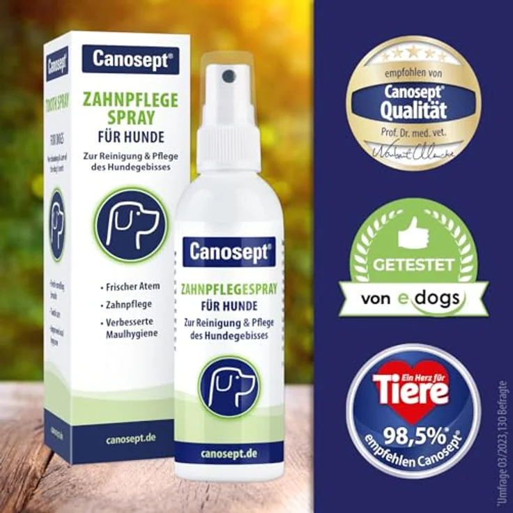 Canosept Zahnpflege Spray für Hunde, 100 ml, Verbesserung der Maulhygiene und frischer Atem – Bild 6