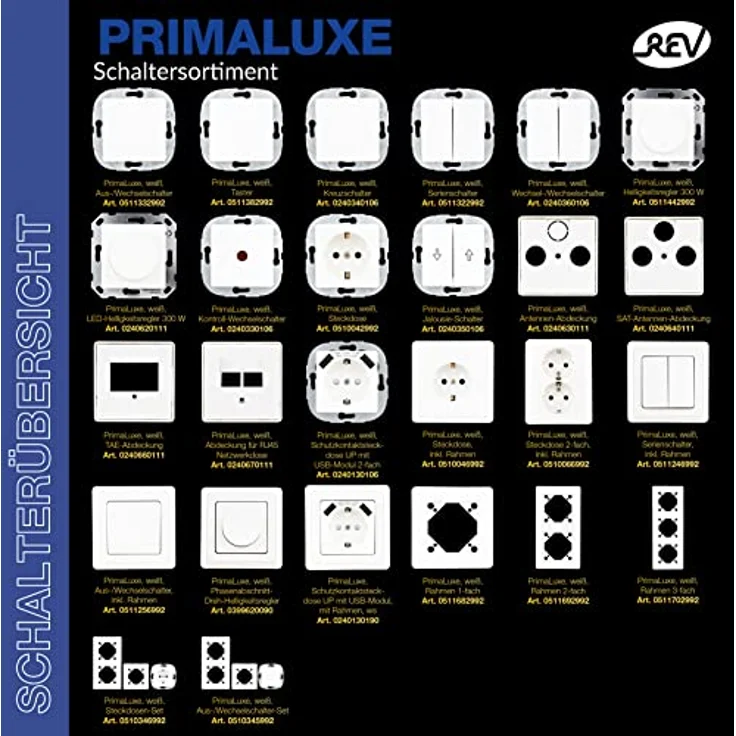 REV PrimaLuxe, Weiss, Rahmen 3-fach – Bild 3