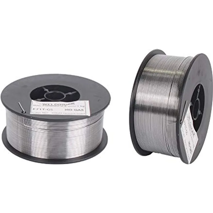 WELDINGER Fülldraht D100, 2 Rollen 0,8 mm 0,9 kg, selbstschützend für MIG/MAG NoGas, ideal für un- und niedrig legierte Stähle
