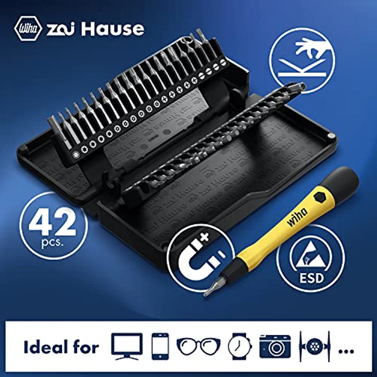 Wiha zai Hause 40in1 Micro Bit Set Schraubendreher ESD 42 tlg. ( DHT0004 ) – Bild 2
