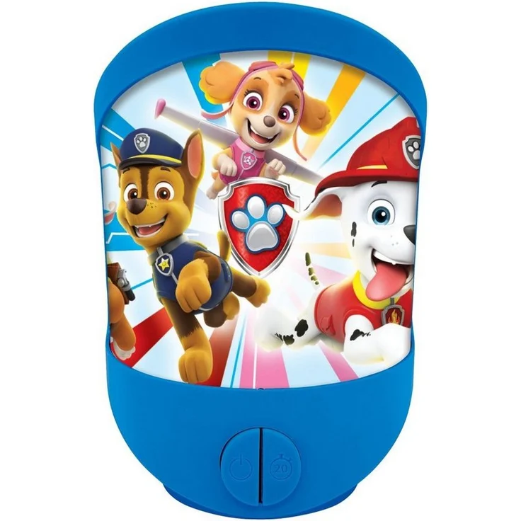 Lexibook® Paw Patrol Taschenlampe Wandlicht Tisch-Nachtlicht Lampe mit Timerfunktion, LED, Kunststoff, blau – Bild 1