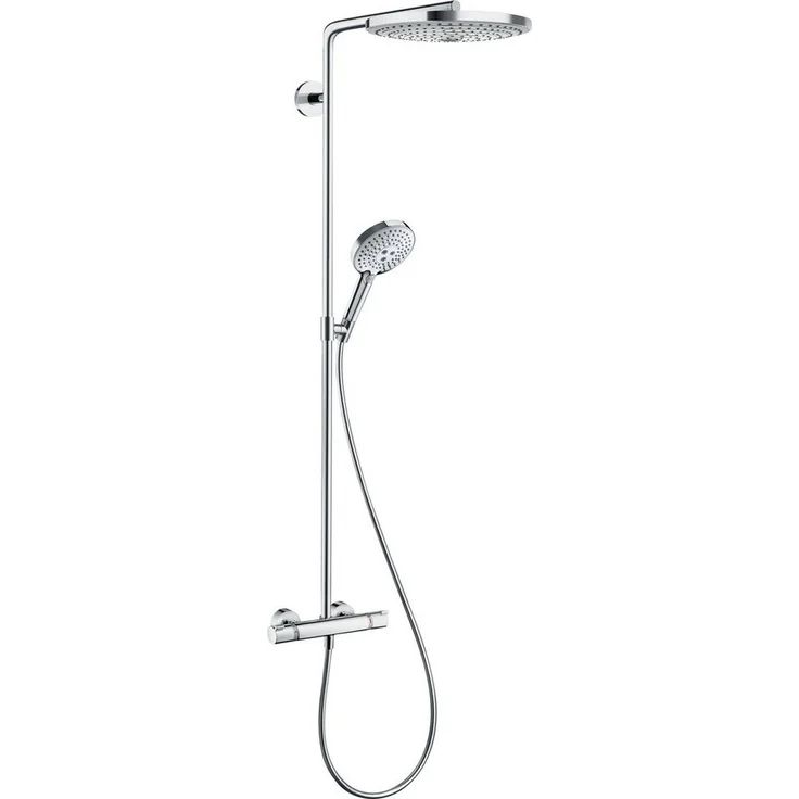 Hansgrohe Duschsystem Raindance Select S, 2 Strahlart(en), Komplett-Set, 300cm, mit Thermostat, chrom – Bild 1
