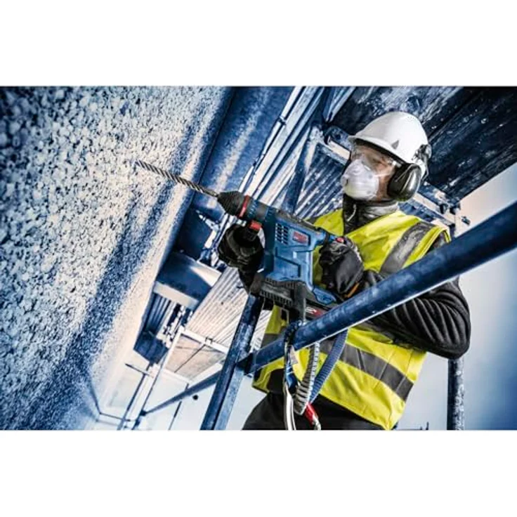 Bosch Akku-Bohrhammer EXBH18V-32F, leistungsstark mit BITURBO BRUSHLESS-Technologie und Vibration Control, kabellos, XL-BOXX – Bild 7