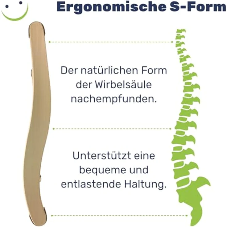Rückenlehne ergonomische S-Form Sauna & Infrarotkabine Saunazubehör Holz – Bild 6