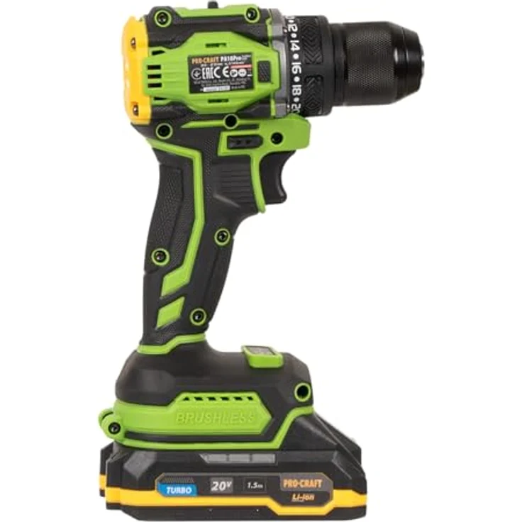 Procraft PA18Pro Akku Bohrschrauber 20 V, 30 Nm, Brushless, inkl. 1x 1,5 Ah Akku, Ladegerät und Koffer – Bild 8