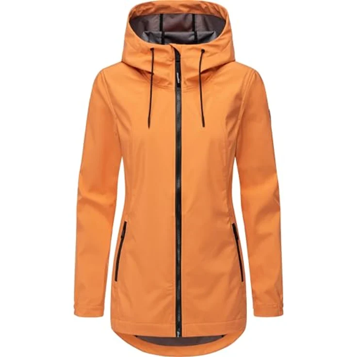Ragwear Zuzka Sport, Damen Übergangsjacke, wasserdicht und atmungsaktiv, Orange, 4XL – Bild 1