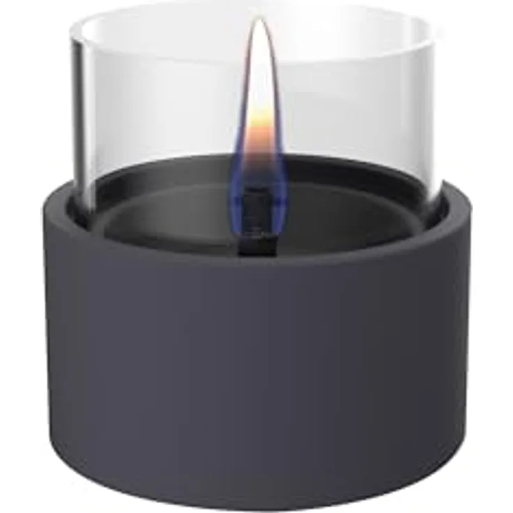 Tenderflame Tischfeuer BREEZE 10", Black Edition, geruchloses und rußfreies Ethanolkamin mit 200 ml Tank und 5 Stunden Brenndauer