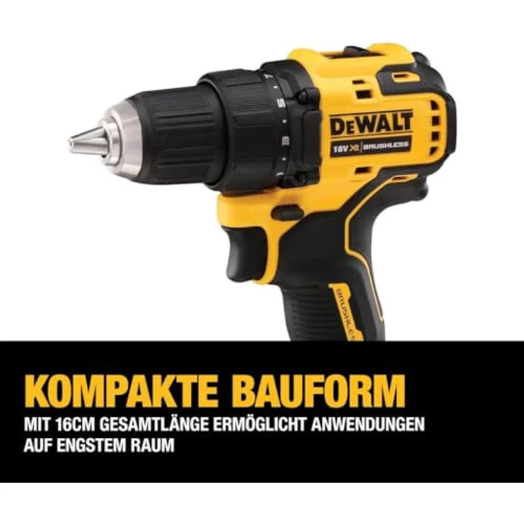DeWALT DCD708D2T-QW Akku-Bohrschrauber 18 V, 2 Ah, Schwarz-Gelb – Bild 5