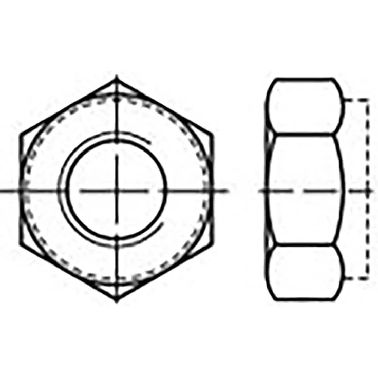 TOOLCRAFT TO-6864459 Sechskantmuttern M6 DIN 980 Edelstahl V4A A4 1000St.