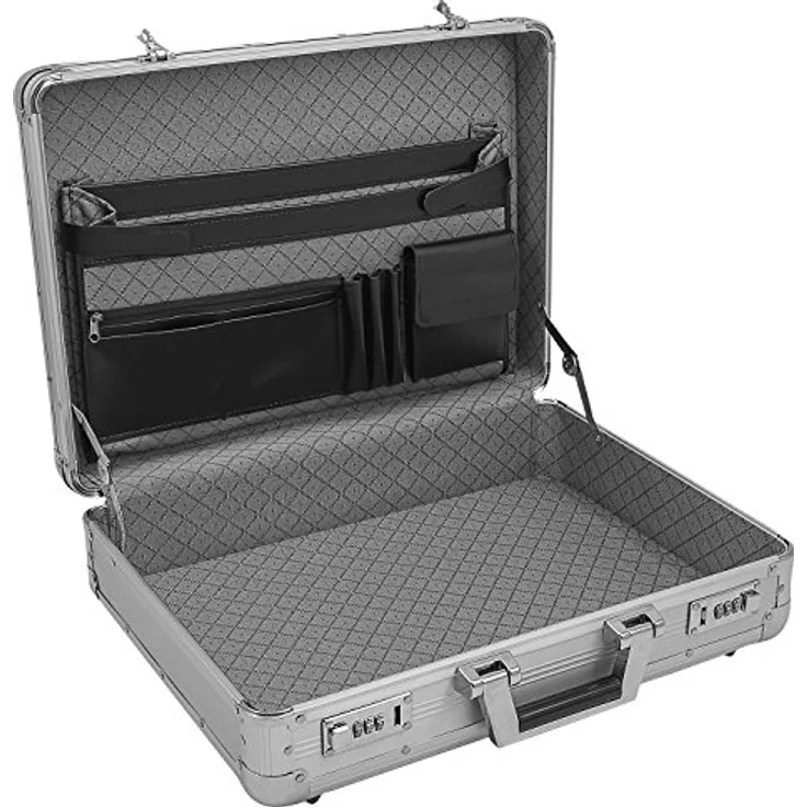 Aktenkoffer Aluminium Attaché Koffer Silber business Zahlenschloss abschließbar – Bild 6