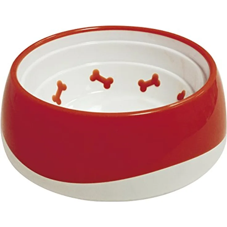 Croci C6020791 Näpfe Tpr Bone, rot