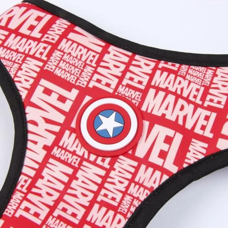 Cerdá for Fan Pets, Brustgeschirr mit Marvel Motiven, Größe M, aus 100% Polyester, strapazierfähiger Stoff mit Metallanhängern, offiziell lizenziert von Marvel – Bild 4