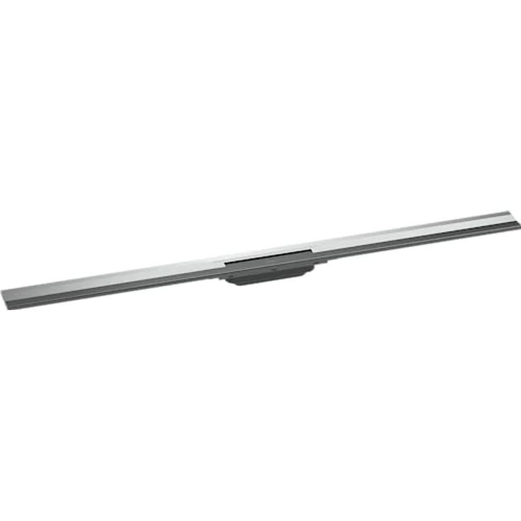 hansgrohe Fertigset Duschrinne RainDrain Flex, Abflussrinne 1200mm, Bodenablauf Dusche kürzbar zur Wandmontage, Chrom – Bild 2