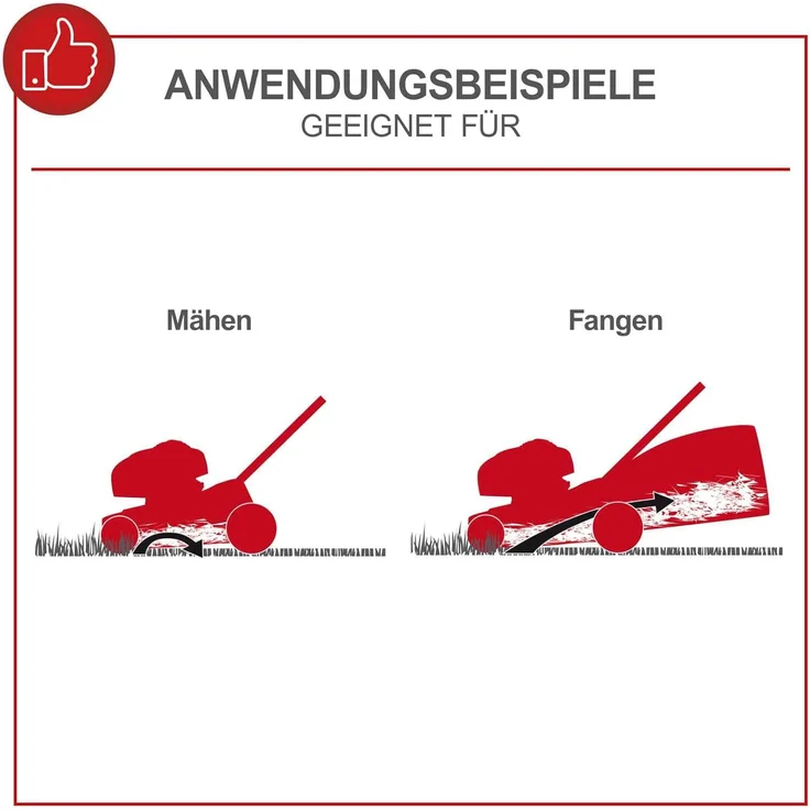 Scheppach MP132-40 Benzin-Rasenmäher - 3,3 PS | 40 cm Schnittbreite | 3-fache Schnitthöhenverstellung | 35 Liter Fangkorb | leicht & platzsparend | große Laufräder | Rasenmäher inkl. Motoröl  – Bild 2