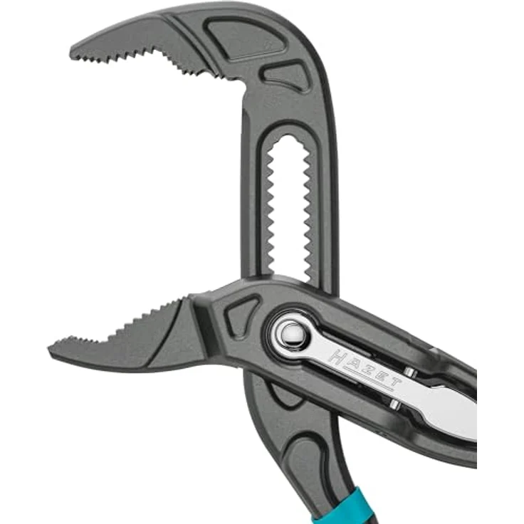 Hazet Universal-/Wasserpumpenzange 760-15, 150 mm Länge, feiner Rastabstand, Schnellverstellung mit Tipp-/Step-Hebelfunktion, harte Maulverzahnung, Chrom-Vanadium Stahl, rot – Bild 2