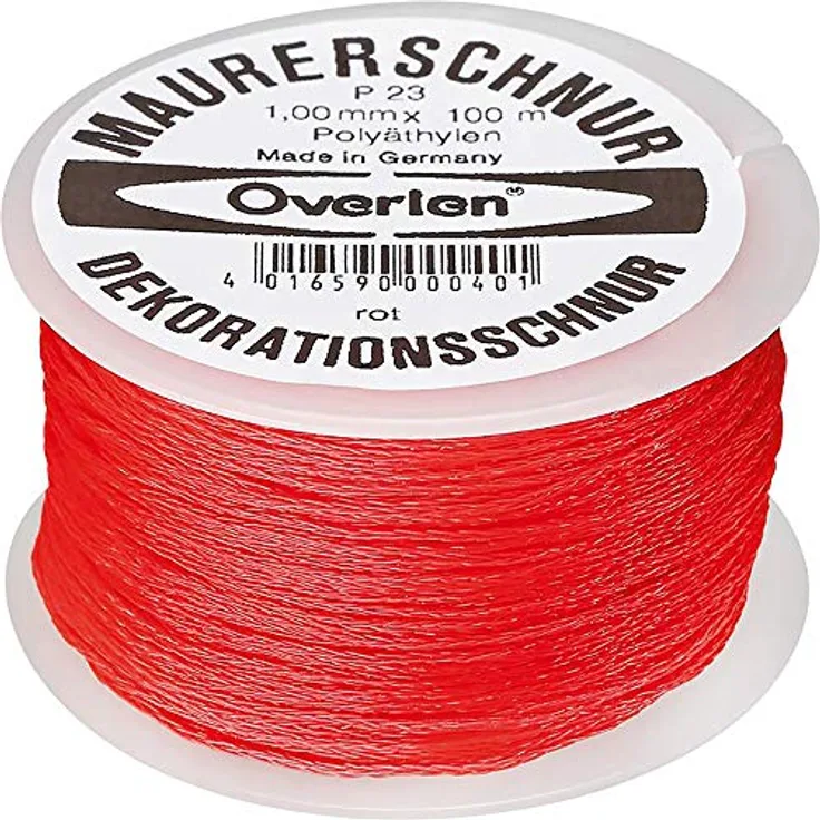Overmann Maurerschnur PE 1,0mm 100m rot