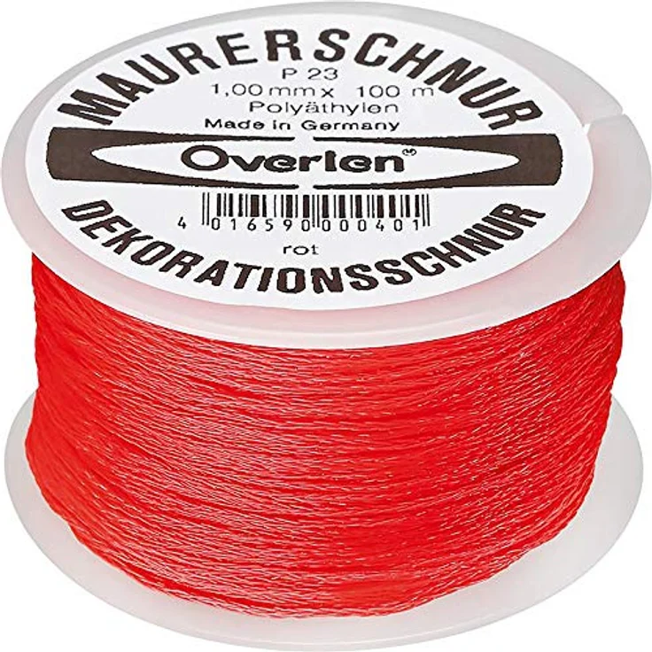 Overmann Maurerschnur PE 1,0mm 100m rot