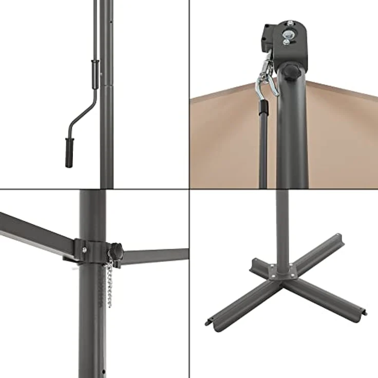 Standmarkise Selenizza freistehend 400x300x260cm Sandfarben (pro.tec) – Bild 7