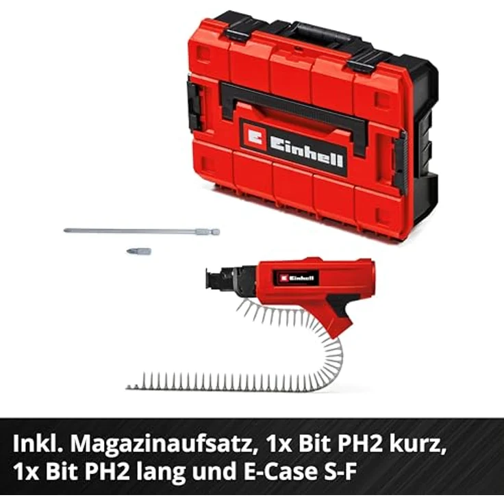 Einhell Akku-Trockenbauschrauber TP-DY 18 Li BL, bürstenloser Motor, mit Magazinaufsatz, ohne Akku und Ladegerät – Bild 7