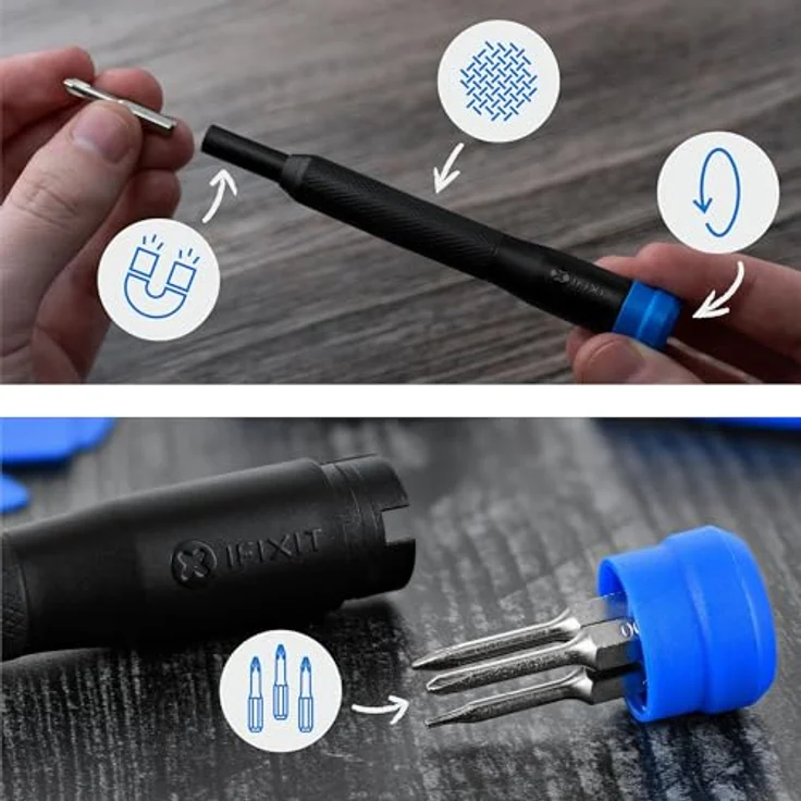 iFixit Pro Tech Go Toolkit, 47-teiliges Bohrer- und Bitset für Elektronikreparaturen in robuster Tasche – Bild 6